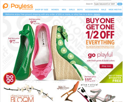 Shoes Stores Online on To A Store Payless Online Shoe Presented The Awesome Sales Associate