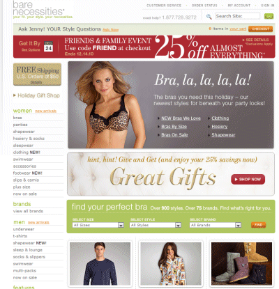 Fashion  Coupon on Barenecessities Com Coupon Codes