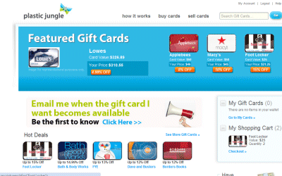 Buy, Sell, & Trade Gift Cards - PlasticJungle.com