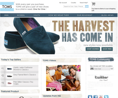 Toms Shoes Coupons on Toms Shoes Coupon      5 Off Any Order   New Fall Styles
