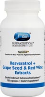 NSI Resveratrol + Grape Seed & Red Wine Extracts — 120 Capsules  $15.99