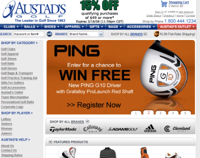 Austad’s Golf Coupon Codes