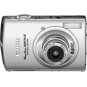 Canon Powershot SD870IS 8.0mp Digital Camera - Silver