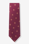 burgundy-silk-fleur-de-lis-tie-235068-505-180-0