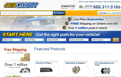 Free Shipping at AutoPartsGIANT