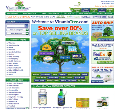 Think Green! Shop VitaminTree.com