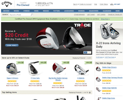 Shop Pre-Owned Callaway Clearance Items