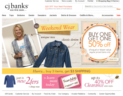 Shop Women's Plus Size Apparel At CJBanks.com!
