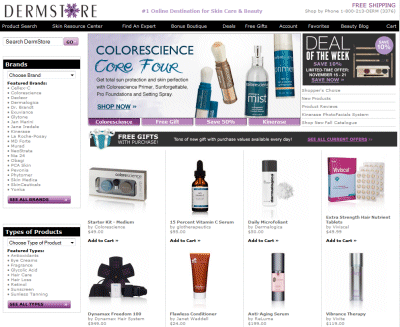 Free Shipping at DermStore