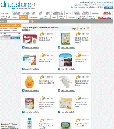 baby & kids great deals & freebies with purchase