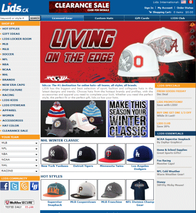 lids.ca - the #1 destination for headwear     