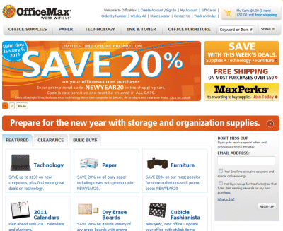 OfficeMax.com Coupons