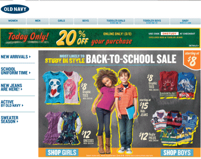 Oldnavy.ca Coupon Codes