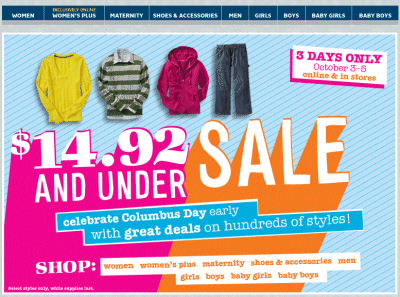 old navy sale