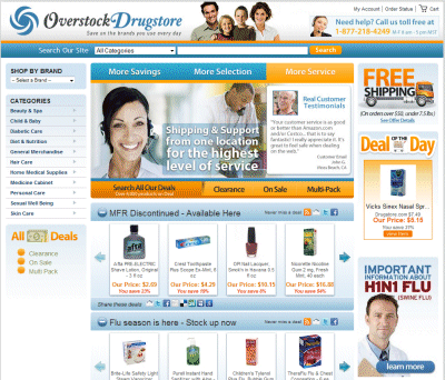 Overstock Drugstore (overstockdrugstore.com) Coupon Code
