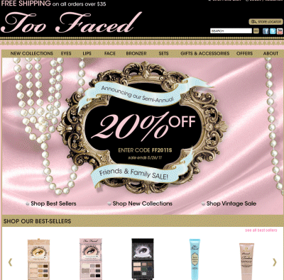 Shop Too Faced Cosmetics