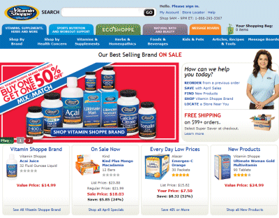 vitamin shoppe Sale and Discount Coupons