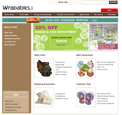 Environmentally friendly products at Wrapables.com